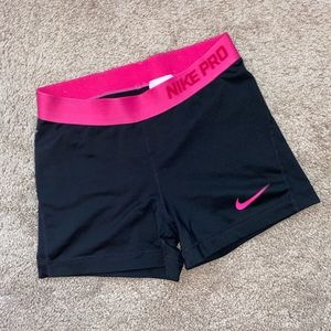 Black Nike Pro Dri-Fit Spandex Shorts